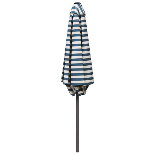 Trädgårdsparasol 300 x 300 cm Polyester Rektangulär Blå och Vit