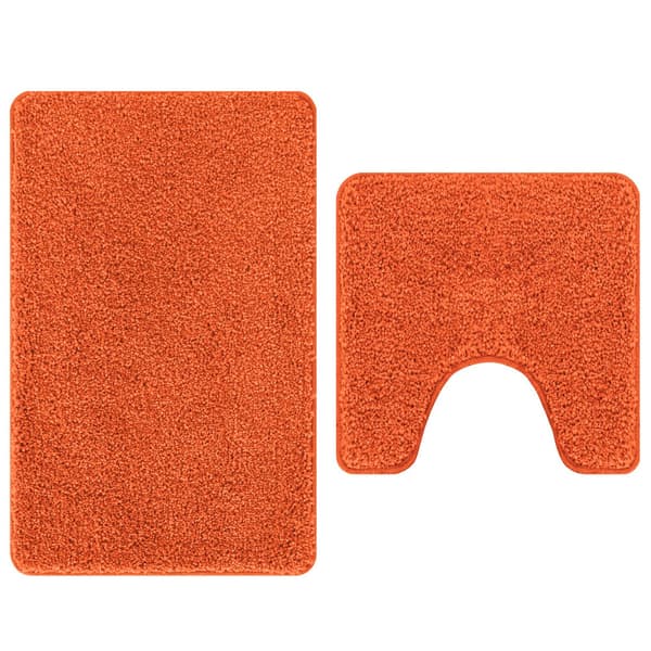 Antisklid badmatta set 2 pcs Orange PP