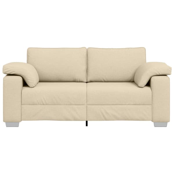 Tvåsitssoffa Kräm 180 cm tyg