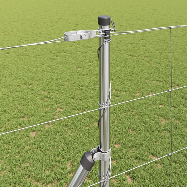 Stängselstolpe Galvaniserad 50 x 1,5 m Stål