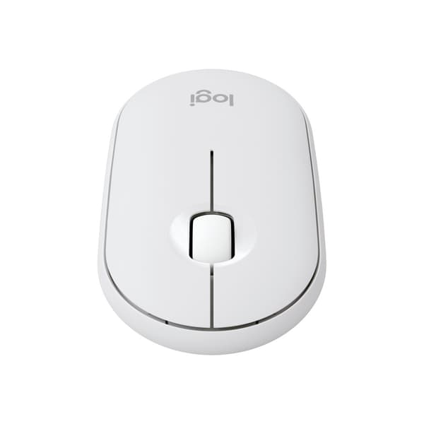 Logitech Pebble Mouse 2 M350s - mus - Bluetooth 5.2 LE - tonal white