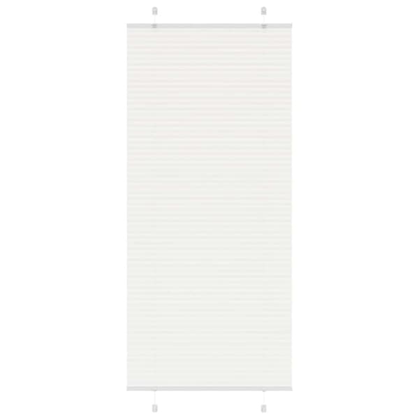 Plisserad persienn vit 90x200 cm tyg bredd 89,4 cm polyester