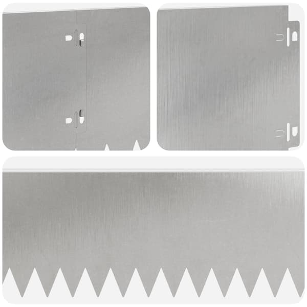 Kant för gräsmatta 10 pcs 103 x 20 cm Stål Silver