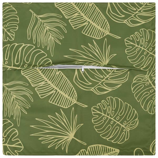 Kuddöverdrag 6 st HOUTEN Bladdesign 60 x 60 cm Polyester