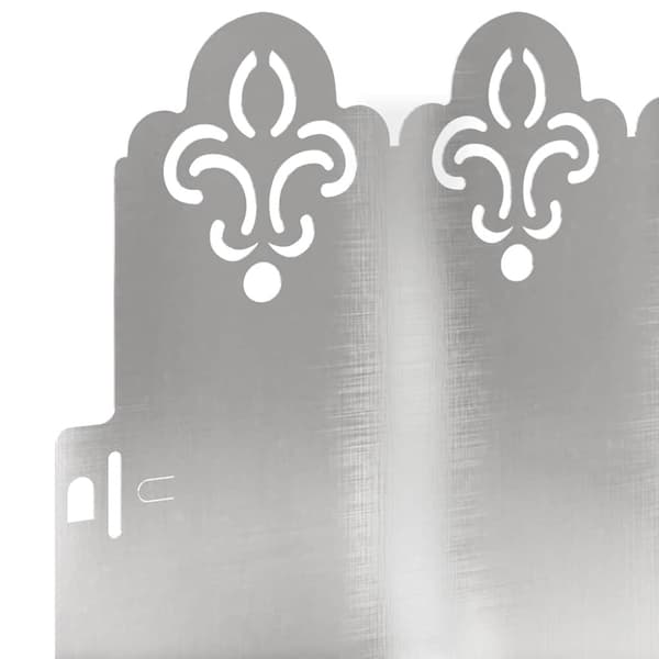 Gräskanter 20 pcs Silver 103 x 0,05 x 22 cm Rostfritt stål