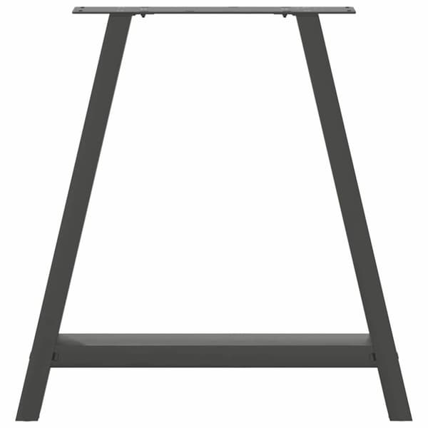 Matbordsben A-formade 2 st antracit 70x(72-73) cm stål