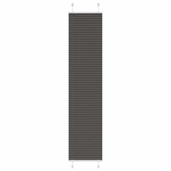 Plisserad persienn svart 40x200cm tyg bredd 39,4cm polyester