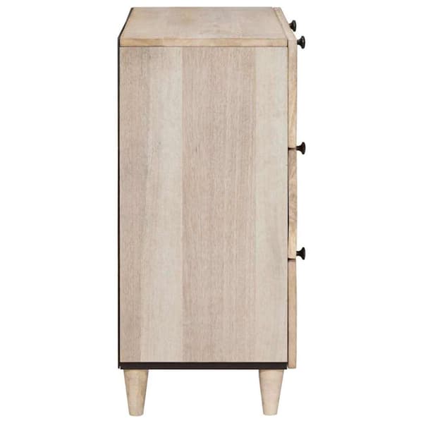Sideboard Vit 60 x 33 x 75 cm massivt mangoträ