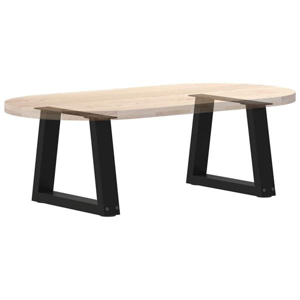 Soffbordsben V-formade 2 st svarta 40x(30-31,3) cm stål