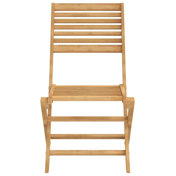 Hopfällbara trädgårdsstolar 2 st 48,5x61,5x87 cm massiv akacia