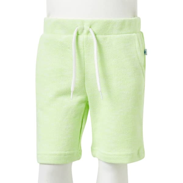 Barnshorts med snöre neongul 140