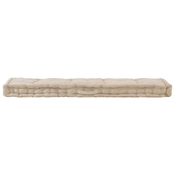 Dyna till pallsoffa 2 st bomull beige