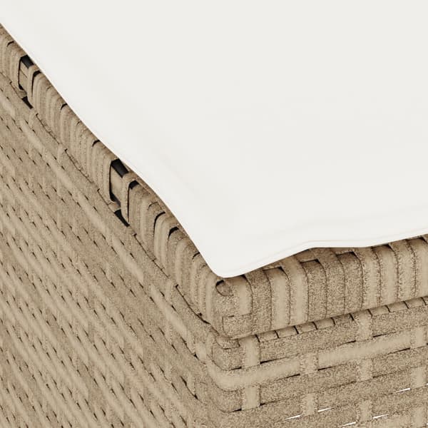 Trädgårdsmöbelset Beige konstrotting