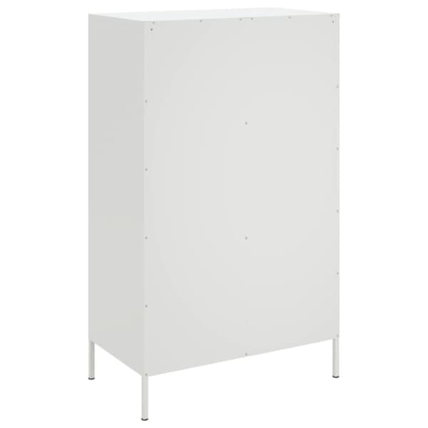 Högskåp vit 68x39x113 cm stål