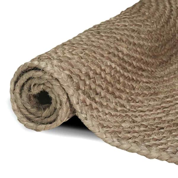 Områdesmattor Rektangulär Grå 80 x 200 cm Jute