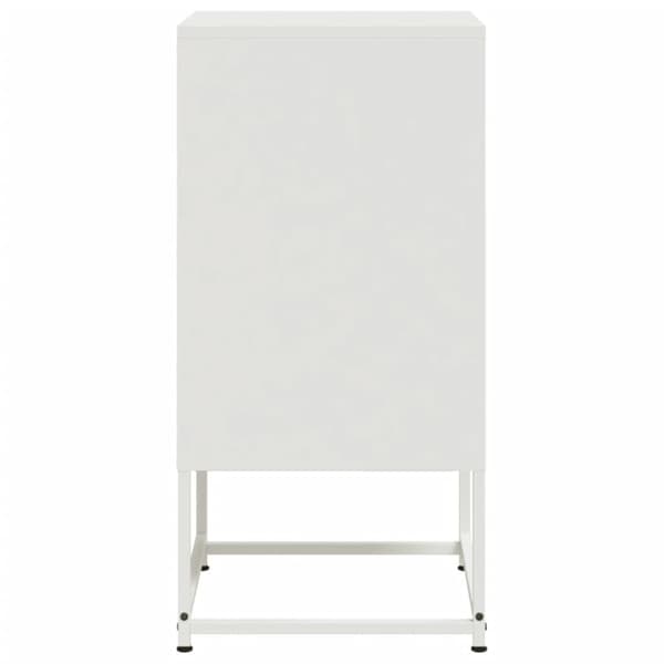 Sängbord 2 st vit 36x39x78 cm stål