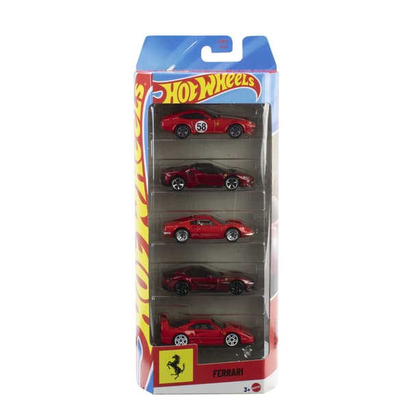 Hot Wheels Basics Ferrari 1:64 5-pack