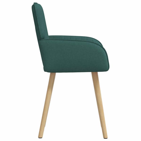 Matstolar 2 pcs Tyg Mörkgrön 56,5 x 50 x 87,5 cm