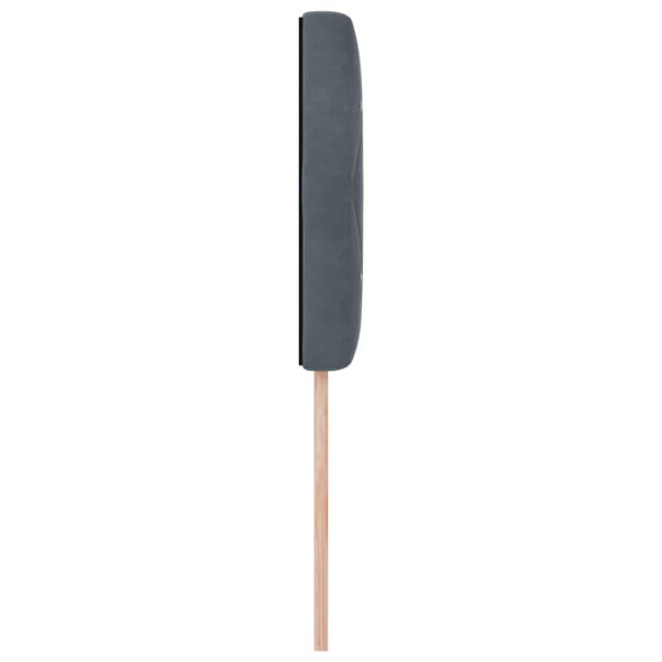Huvudgavel Mörkgrå 100 cm Sammet