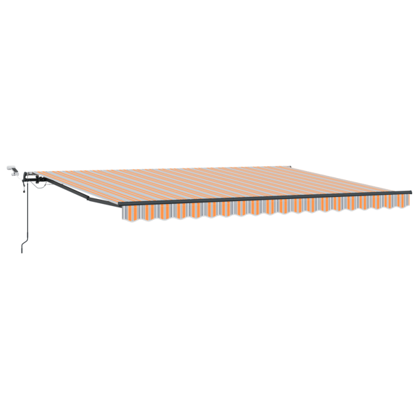Markis tyg med Flerfärgsdesign 450 × 300 cm Polyester