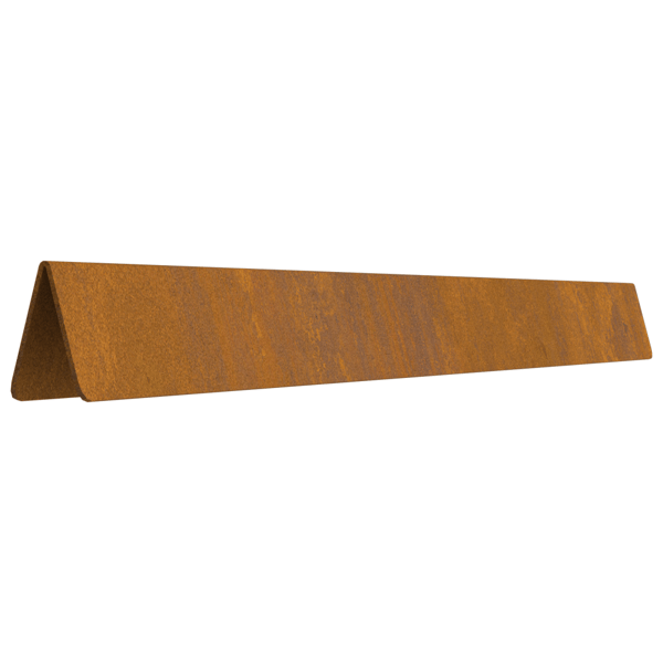 Kant för gräsmatta 4 pcs Rostig 450 x 0.05 x 15 cm