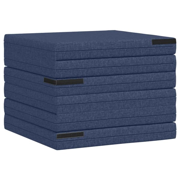 Fällbar Soffbed 140 x 67 x 45 cm Blå
