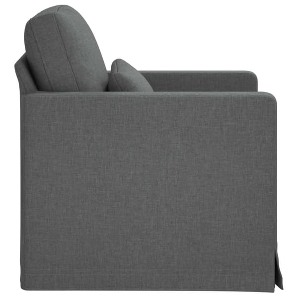 Soffa Mörkgrå 78 x 78 x 80 cm tyg