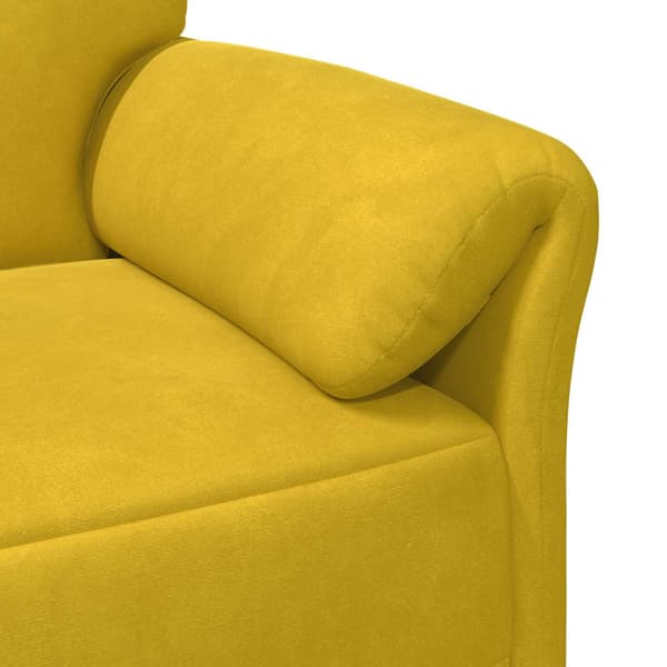 2-sits soffa Gul 138 x 83 x 95 cm Sammet