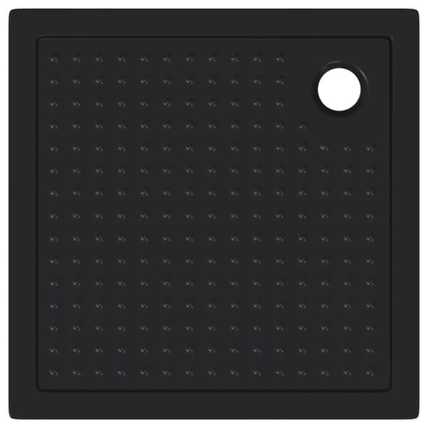 Duschbas Tray med Prickar 90 x 90 x 4 cm ABS Svart