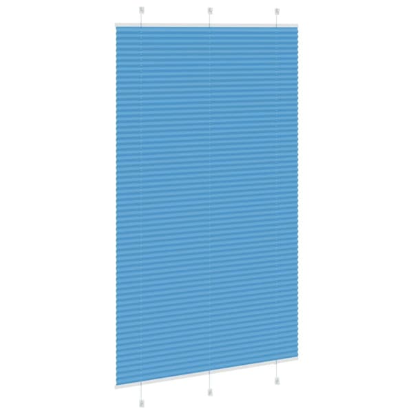 Plisserad persienn blå 115x200 cm tyg bredd 114,4cm polyester