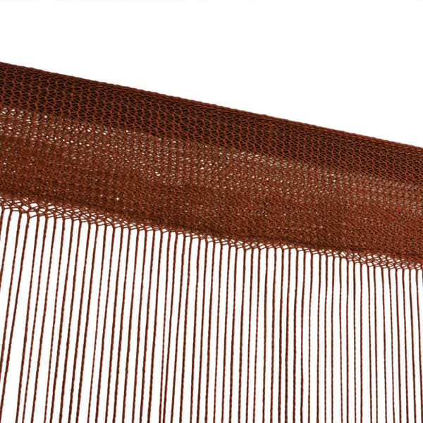 Trådgardiner 2 st 100x250 cm brun