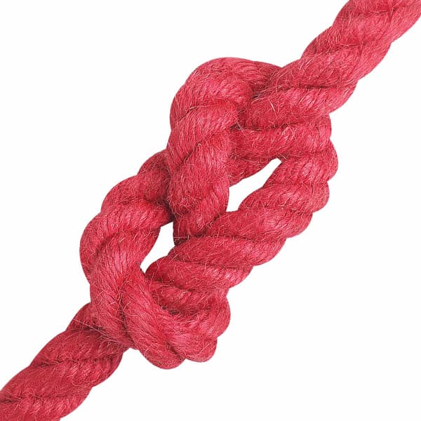 Juterep Röd 100% Tossa jute