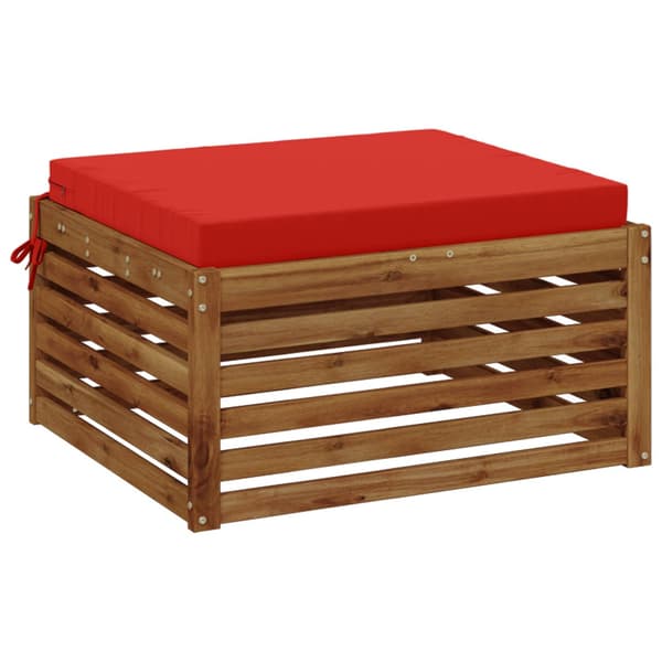 1-delad Sittdyna SOEST 100% Polyester Röd 80 x 80 x 7 cm