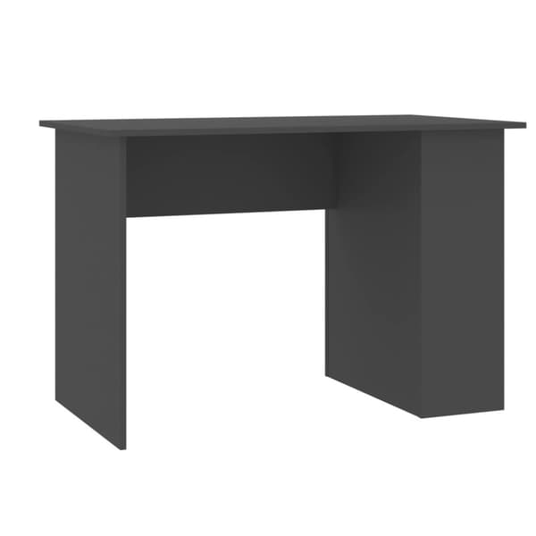 Skrivbord grå 110x60x73 cm konstruerat trä