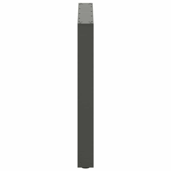 Matbordsben U-formade 2 st antracit 90x(72-73) cm stål