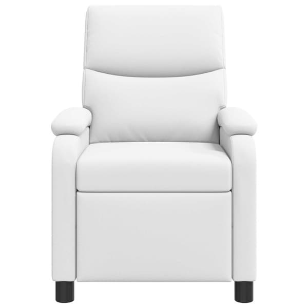 Massagefåtölj Vit Konstläder
