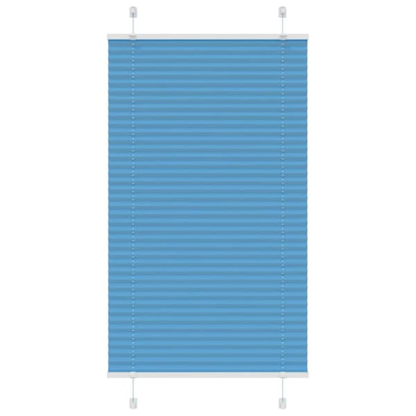 Plisserad persienn blå 70x100 cm tyg bredd 69,4 cm polyester