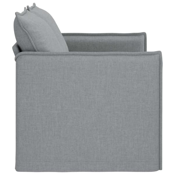 Soffa Ljusgrå 136 x 82 x 85 cm tyg