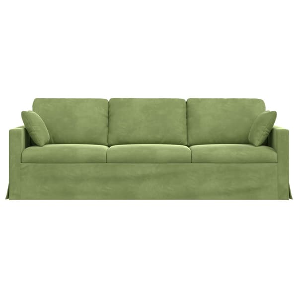 Soffa Ljusgrön 228 x 78 x 80 cm Sammet