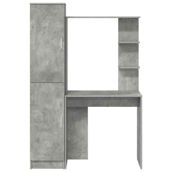 Skrivbord 2 pcs Betonggrå