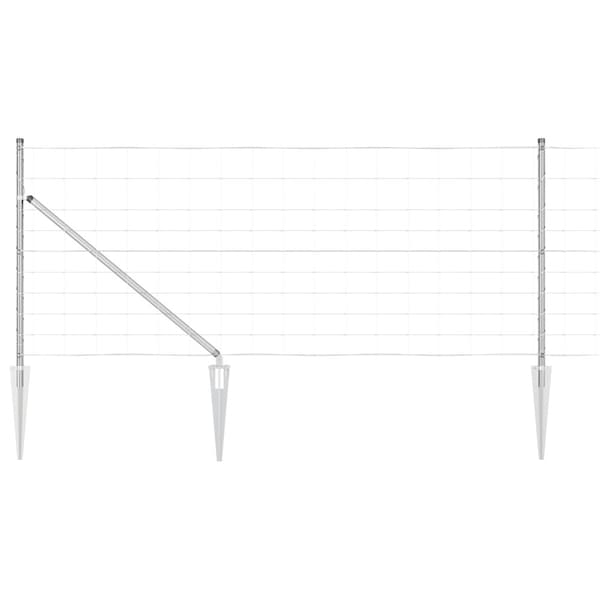 Stängselstolpe Galvaniserad 25 x 1 m Stål