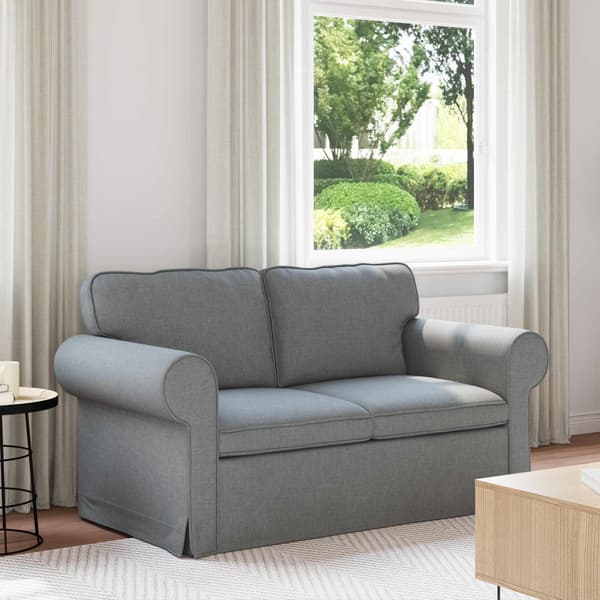 Soffa Ljusgrå 155 x 82 x 80 cm tyg