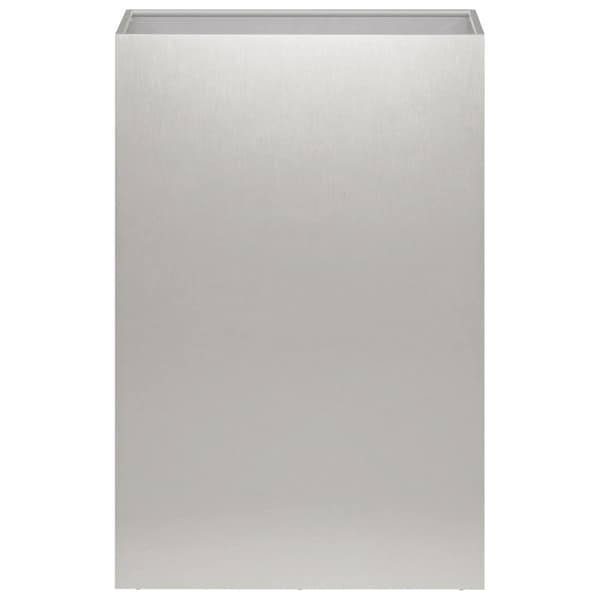 Trädgårdsplanterare Silver 40 x 30 x 75 cm Rostfritt stål
