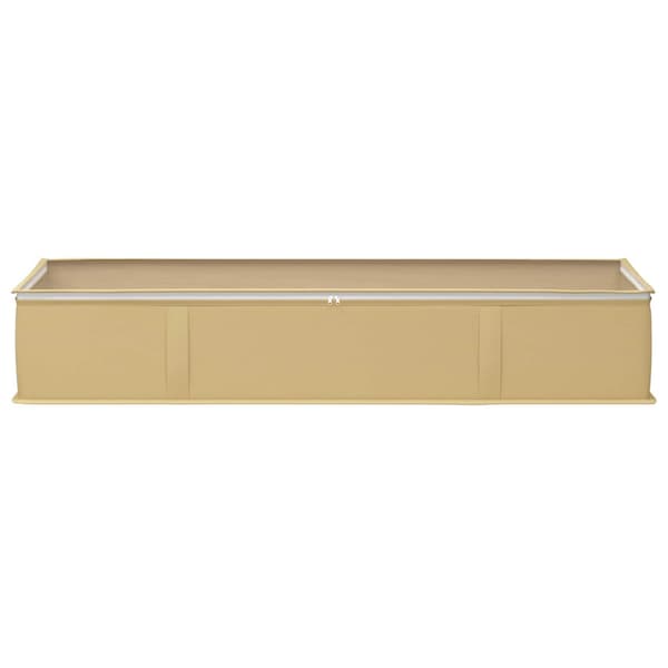 Förvaringslåda med transparent toppfönster 2 pcs Gräddvit