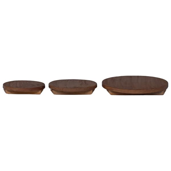 Blomkruka 3 pcs Brun Mahognyträ