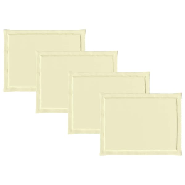 Sittkuddar 4 pcs Gräddvit 47 x 36 x 2 cm Polyester