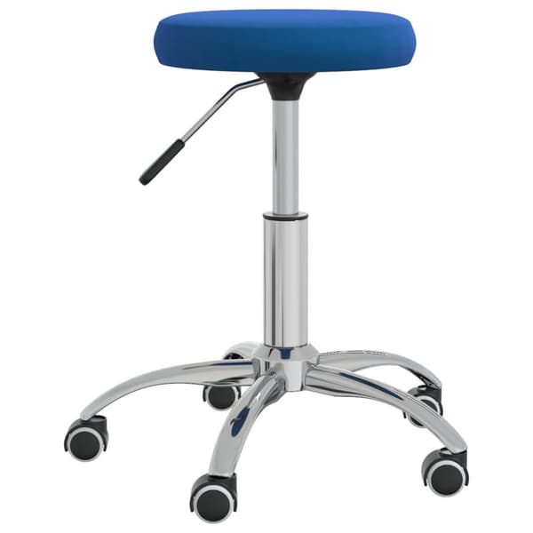 Massagepall blå sammet