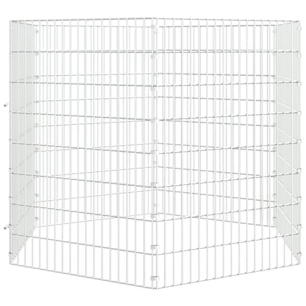 Husdjursbur 6-panel 54x80 cm galvaniserat järn