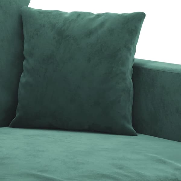 Soffa 2-sits mörkgrön 140 cm sammet