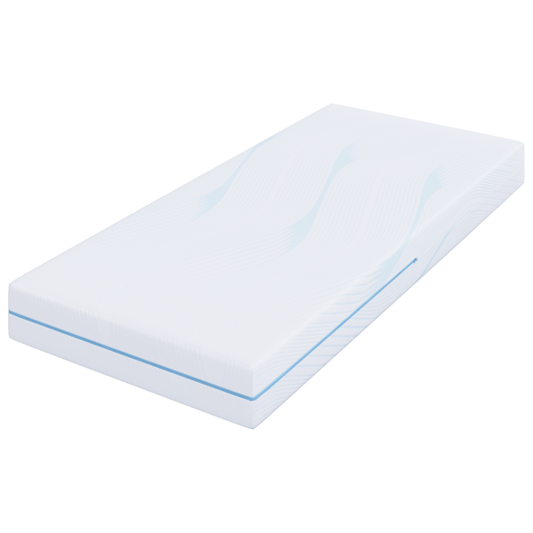 Madrass Vit 80 x 200 cm Jacquardtyg